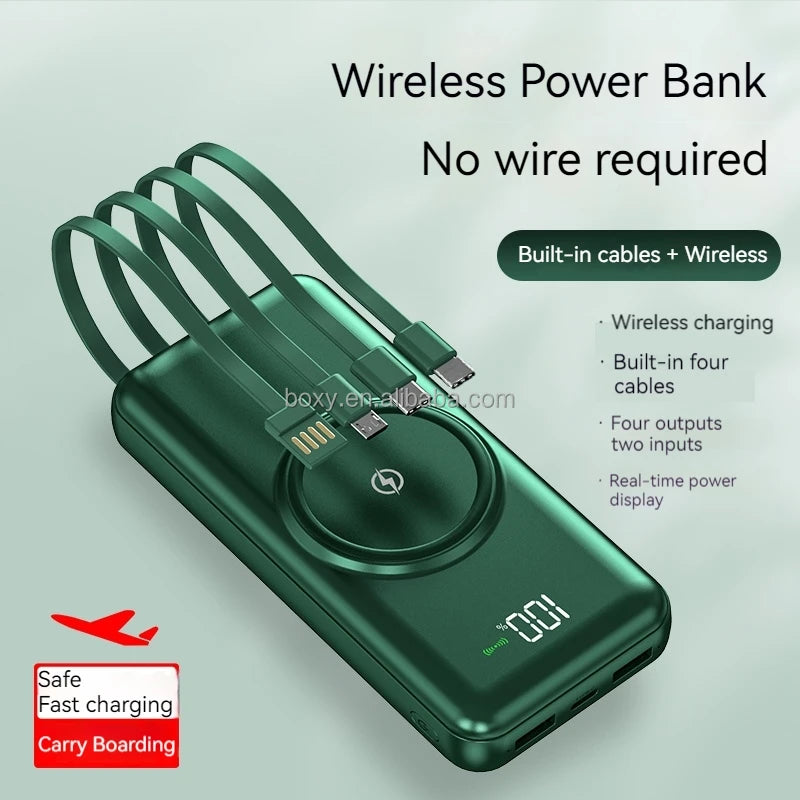RotaDados PowerMax — Power Bank com Cabos Integrados