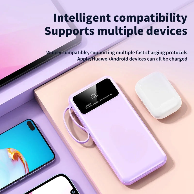 RotaDados CableHub — Power Bank com Cabos Integrados