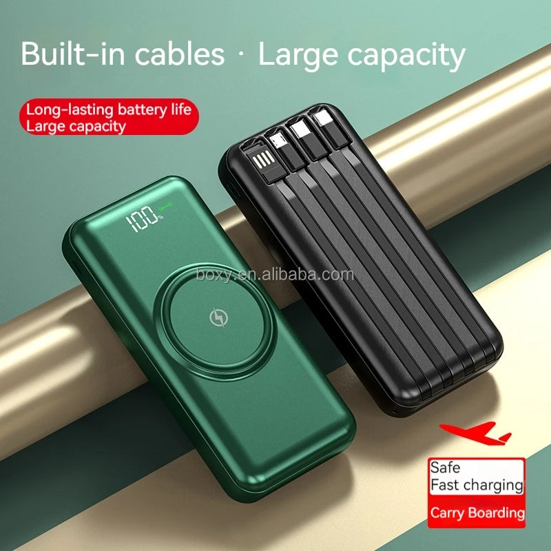 RotaDados PowerMax — Power Bank com Cabos Integrados