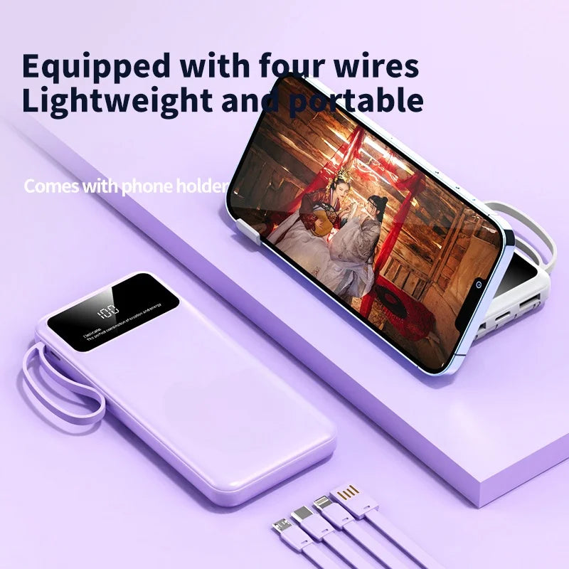 RotaDados CableHub — Power Bank com Cabos Integrados