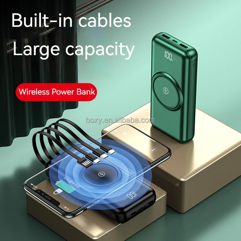 RotaDados PowerMax — Power Bank com Cabos Integrados
