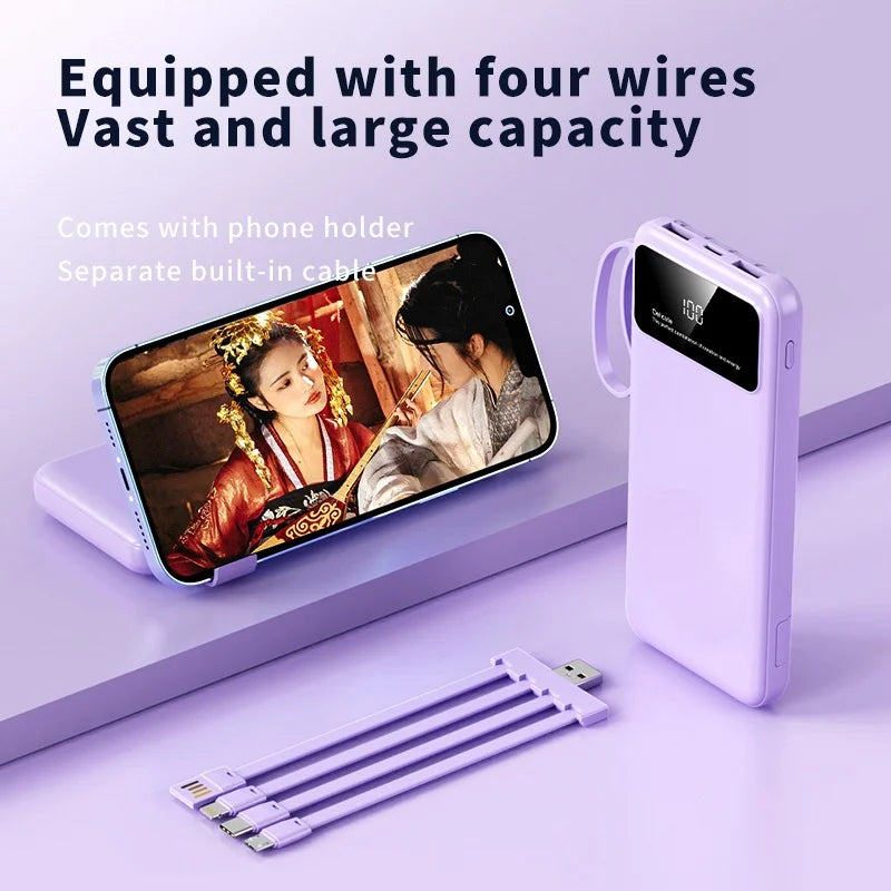 RotaDados CableHub — Power Bank com Cabos Integrados