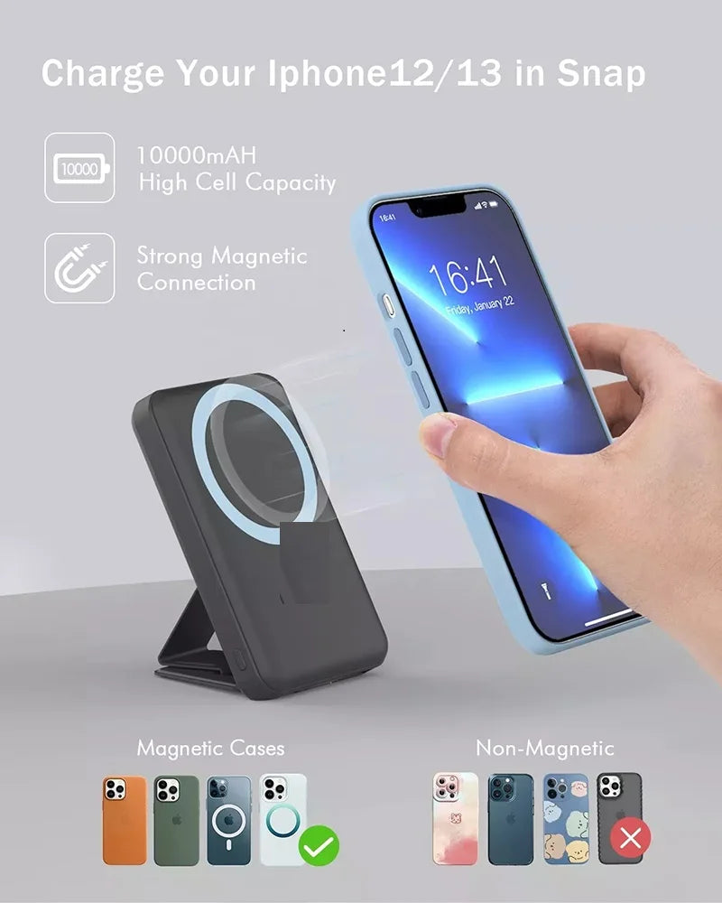 RotaDados MagDisplay — Power Bank Magnética com LED