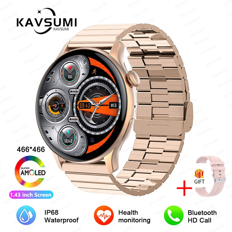 RotaDados Aura Fit — Smartwatch AMOLED com Assistente de Voz