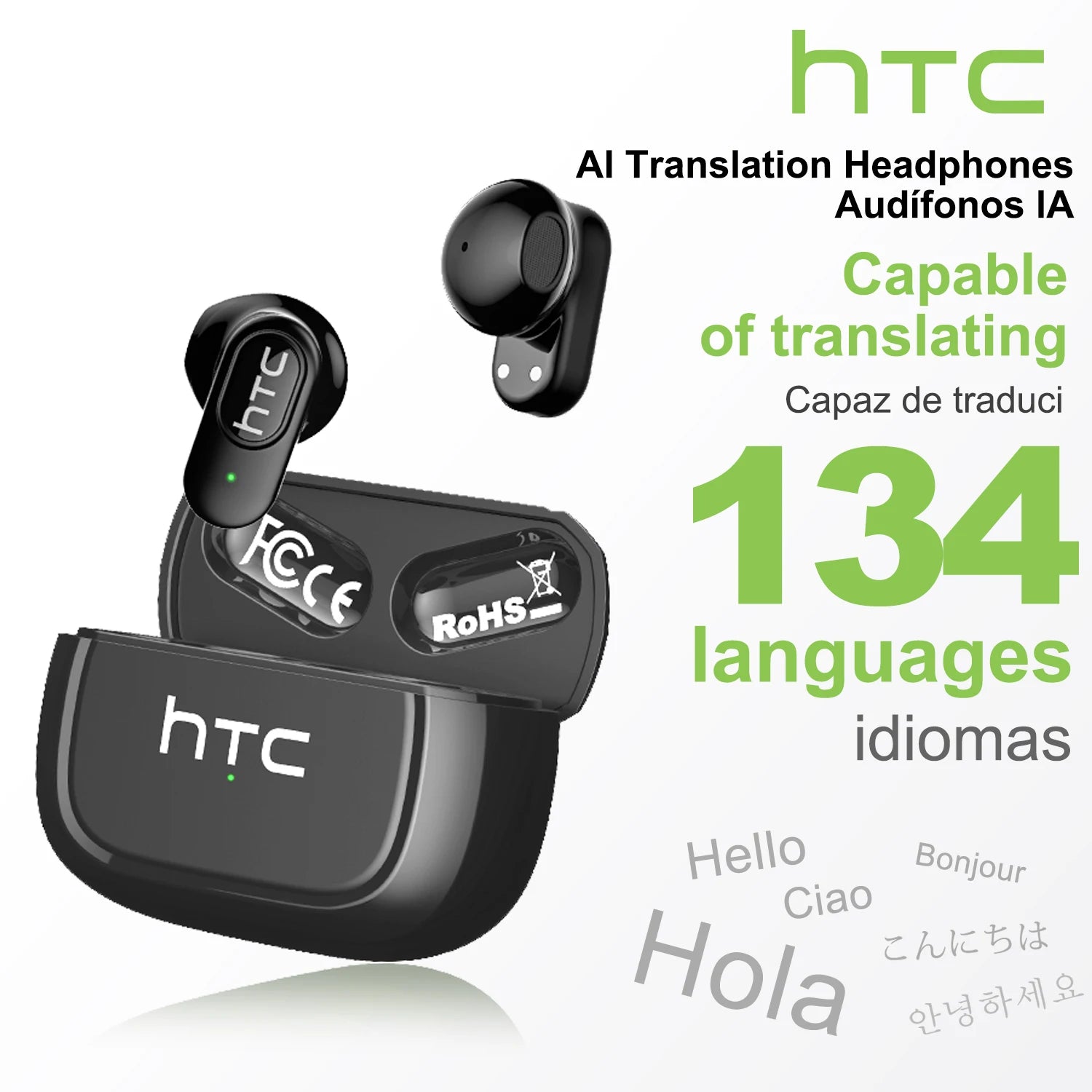 RotaDados NE51 AI — Fones Tradutores Ultraligeiros