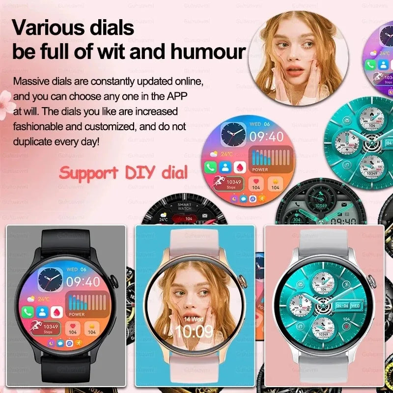 RotaDados Aura Fit — Smartwatch AMOLED com Assistente de Voz