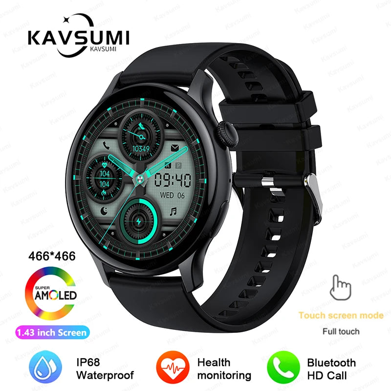 RotaDados Aura Fit — Smartwatch AMOLED com Assistente de Voz