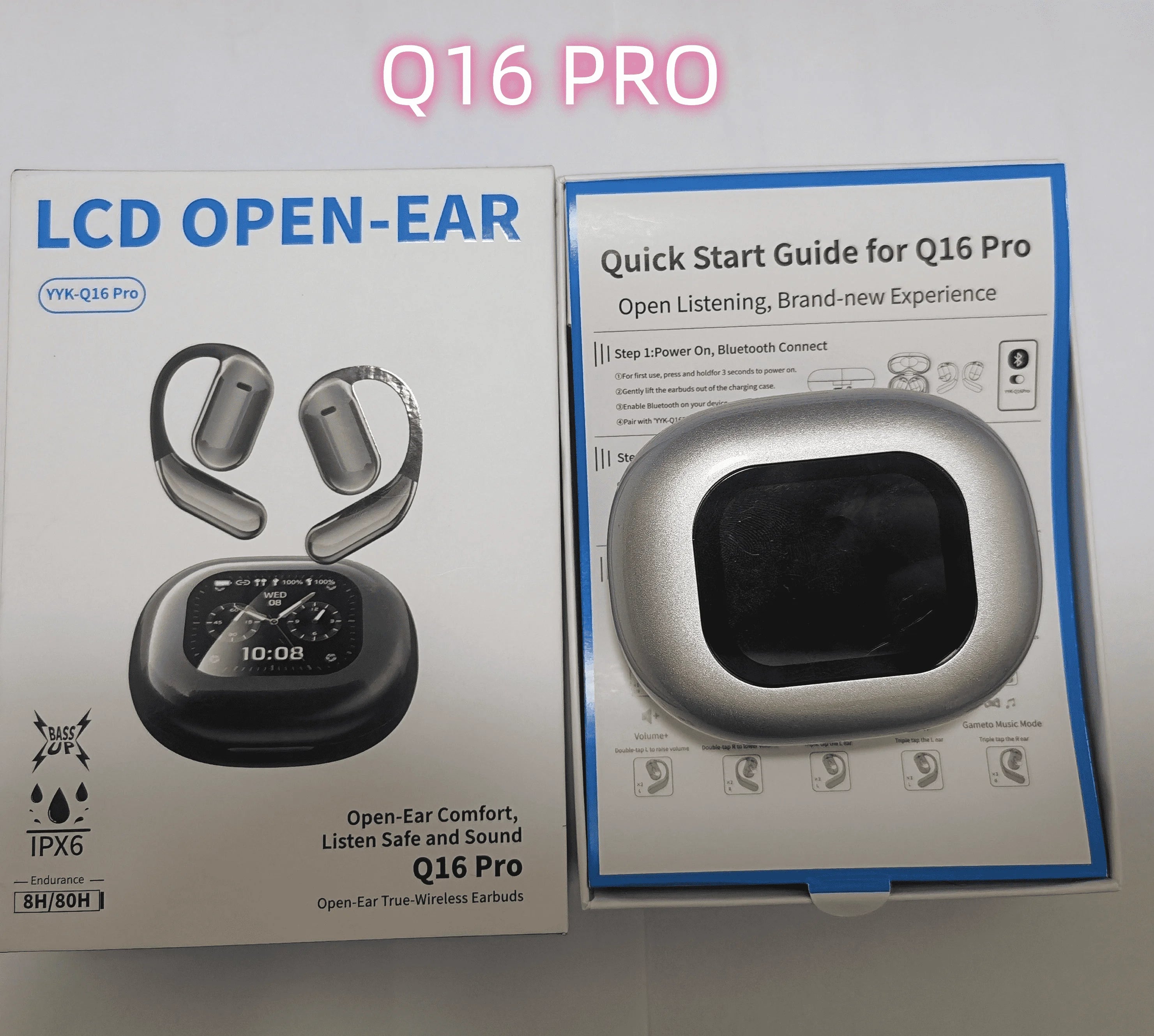 RotaDados Translate Q16 — Fones Tradutores Open-Ear