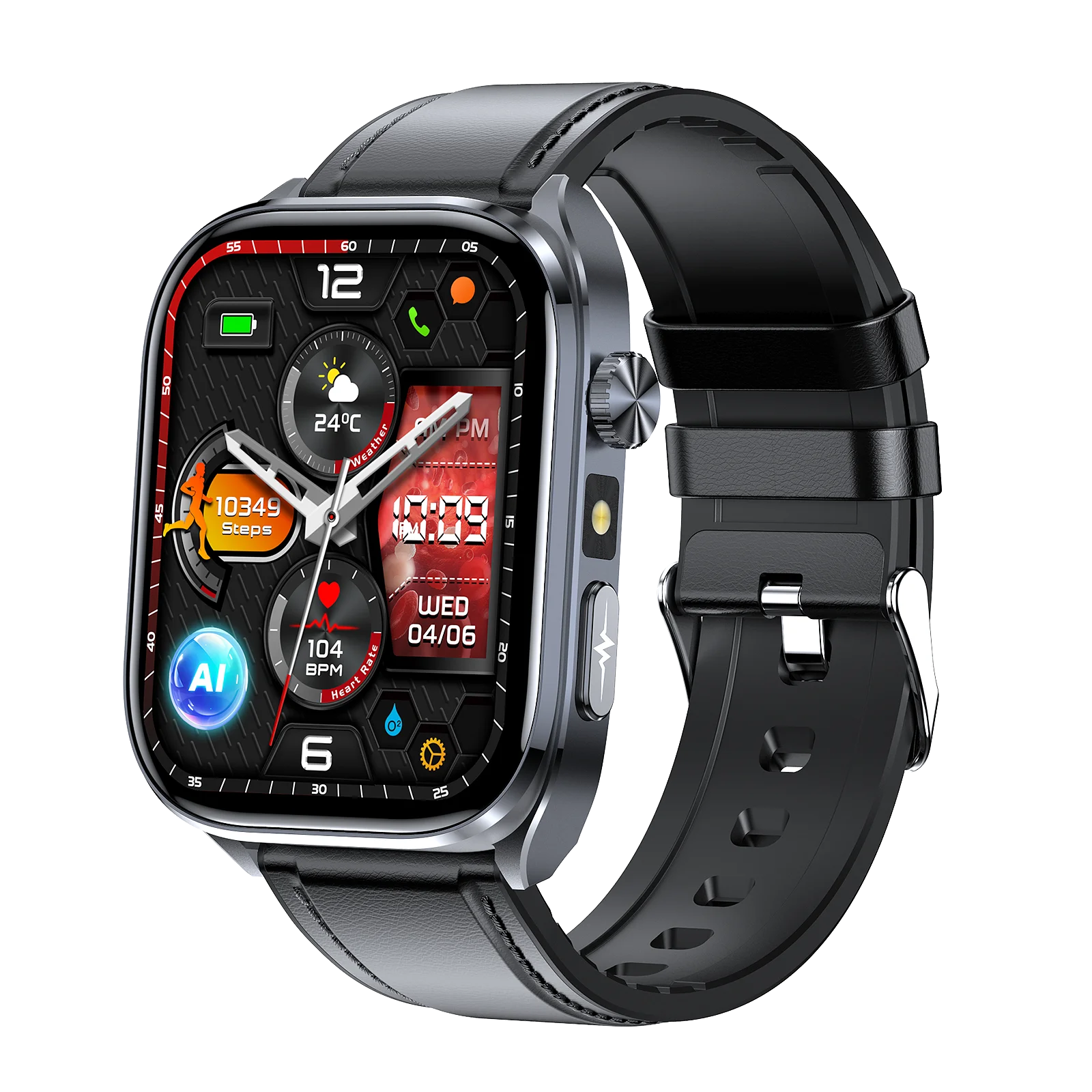 RotaDados PulseGuard — Smartwatch de Atividade e Chamadas