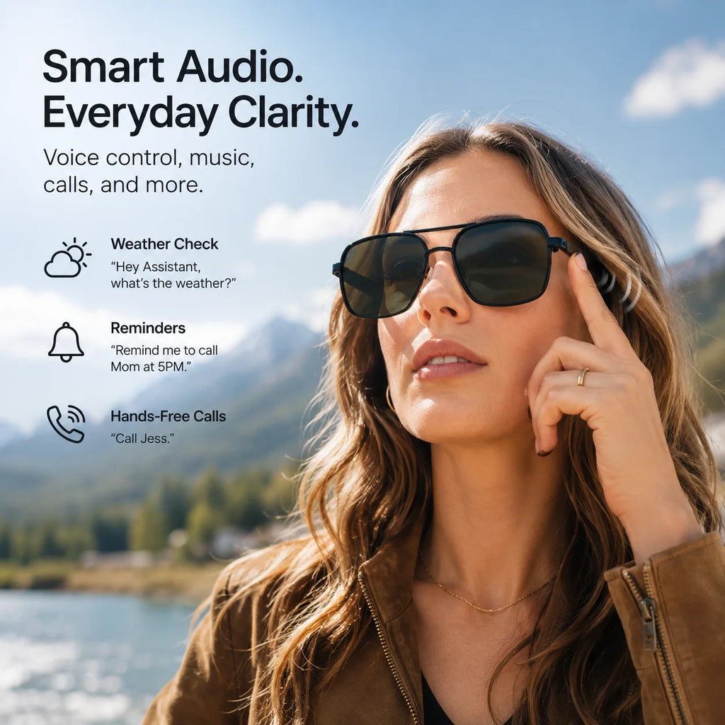 RotaDados AirVoice — Óculos Inteligentes com Áudio