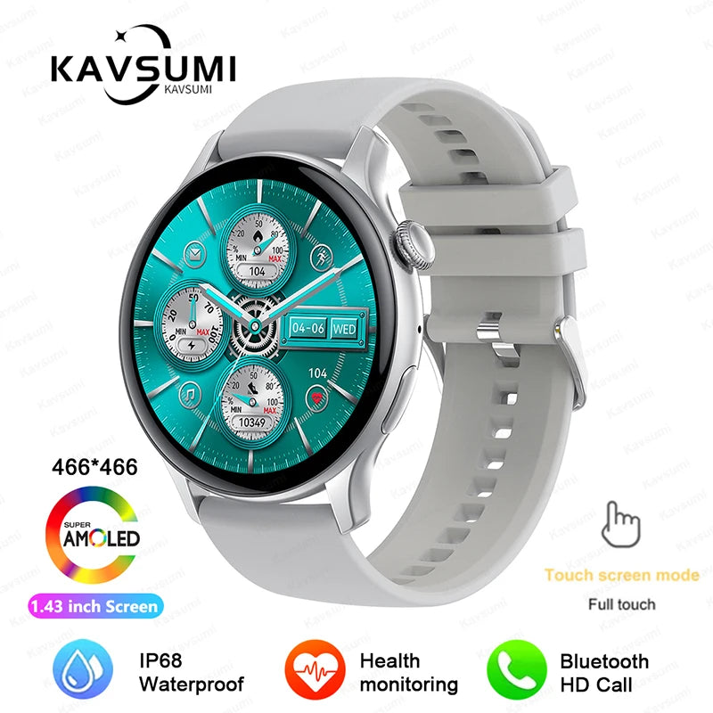 RotaDados Aura Fit — Smartwatch AMOLED com Assistente de Voz
