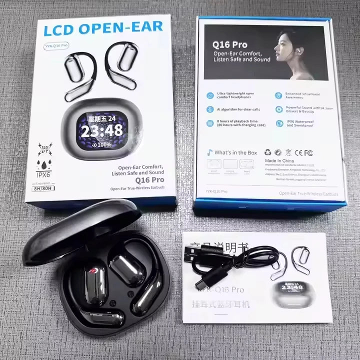 RotaDados Translate Q16 — Fones Tradutores Open-Ear