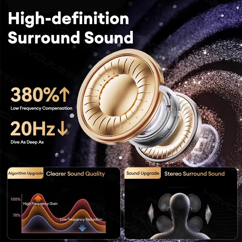 RotaDados AirClip S35 — Fones Open-Ear com Ecrã Tátil