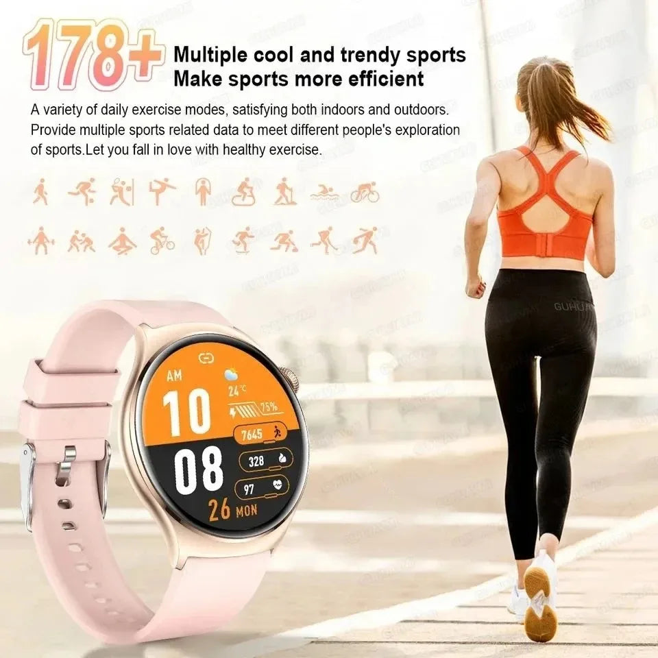 RotaDados Aura Fit — Smartwatch AMOLED com Assistente de Voz