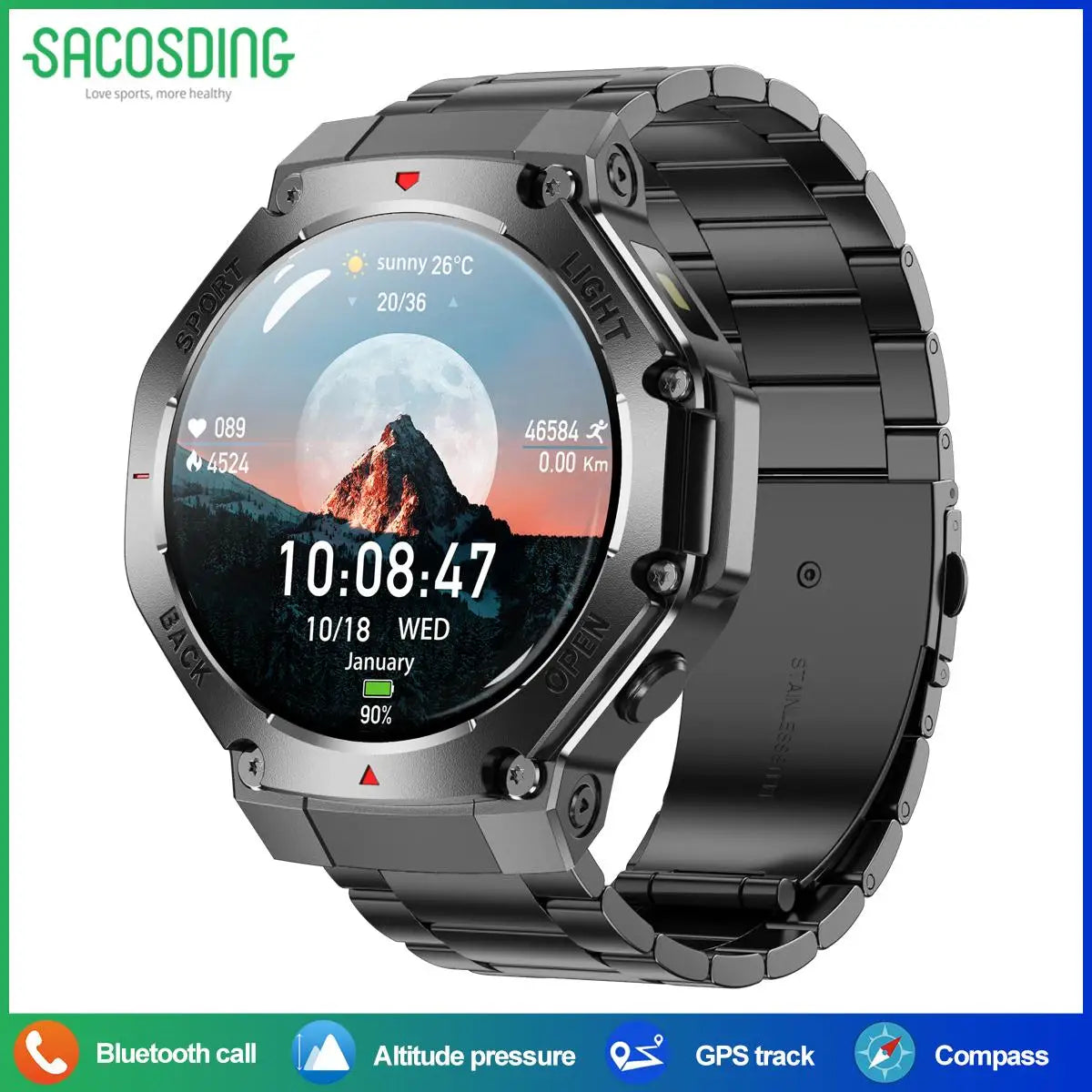RotaDados Trail AI — Smartwatch com Assistente de Voz