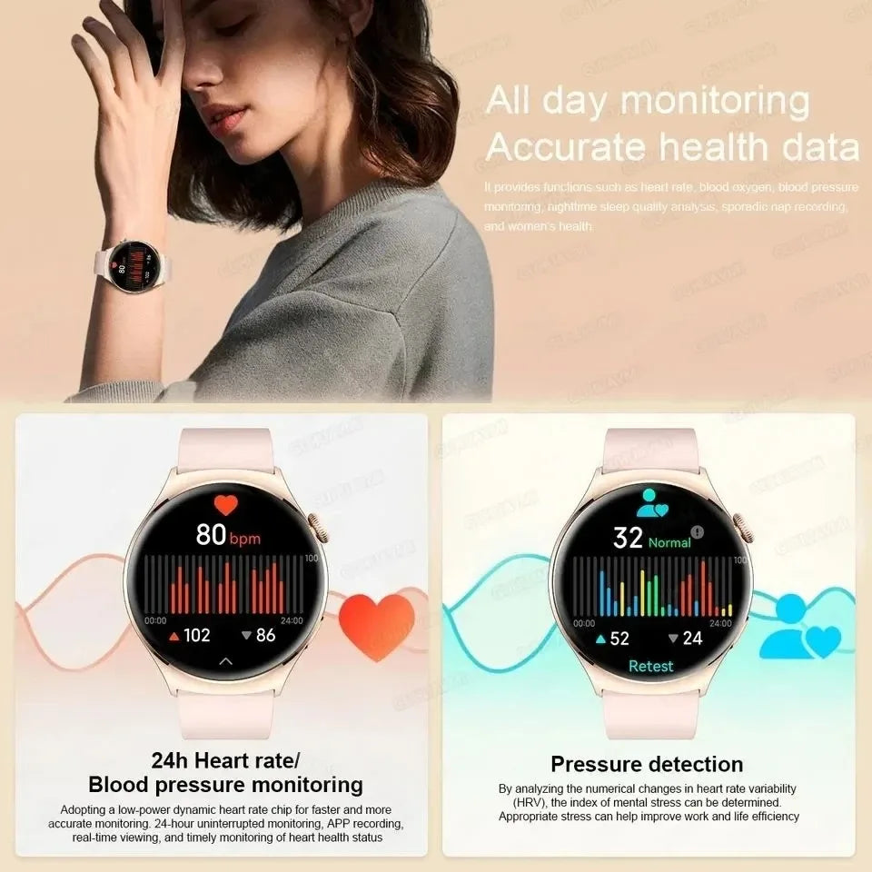 RotaDados Aura Fit — Smartwatch AMOLED com Assistente de Voz