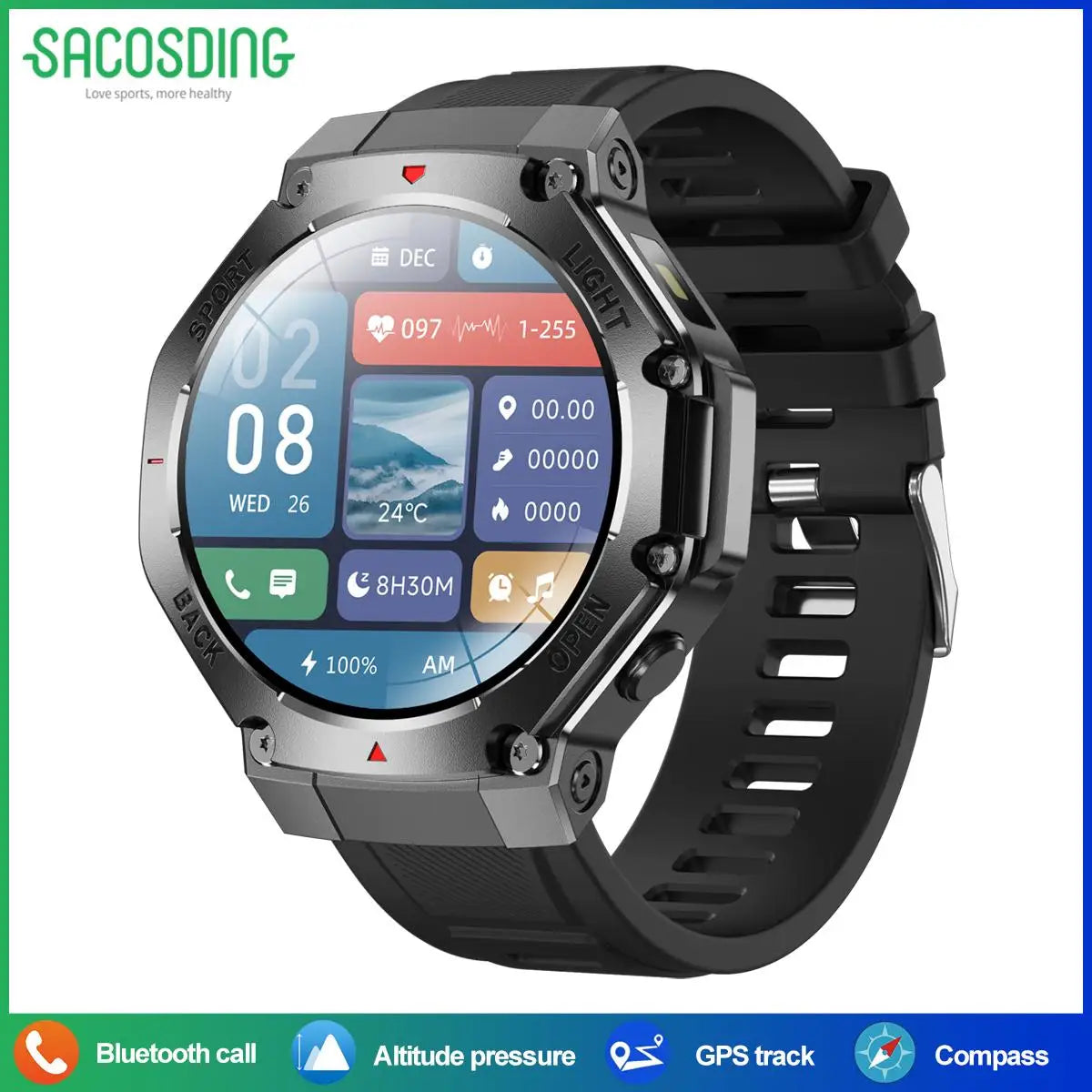 RotaDados Trail AI — Smartwatch com Assistente de Voz